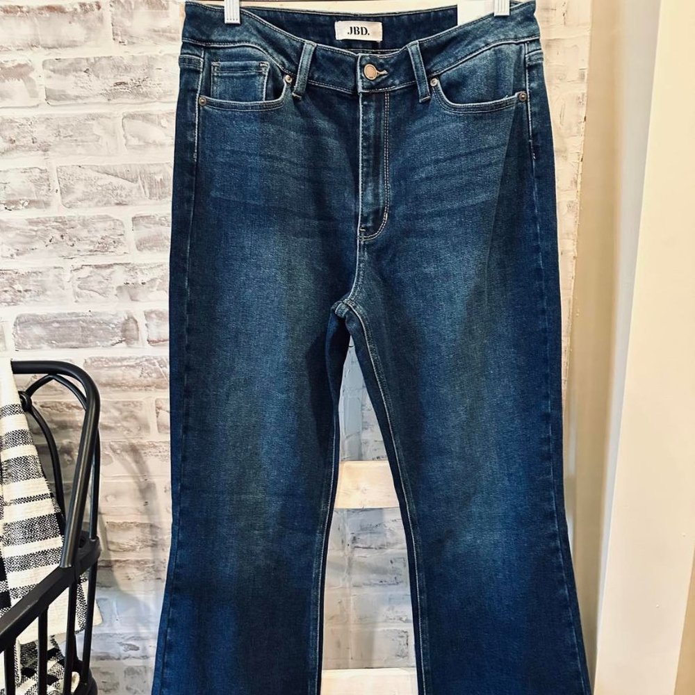 Just Brand Denim - JBD Women's Dark Denim High Rise Skinny Flare Jeans